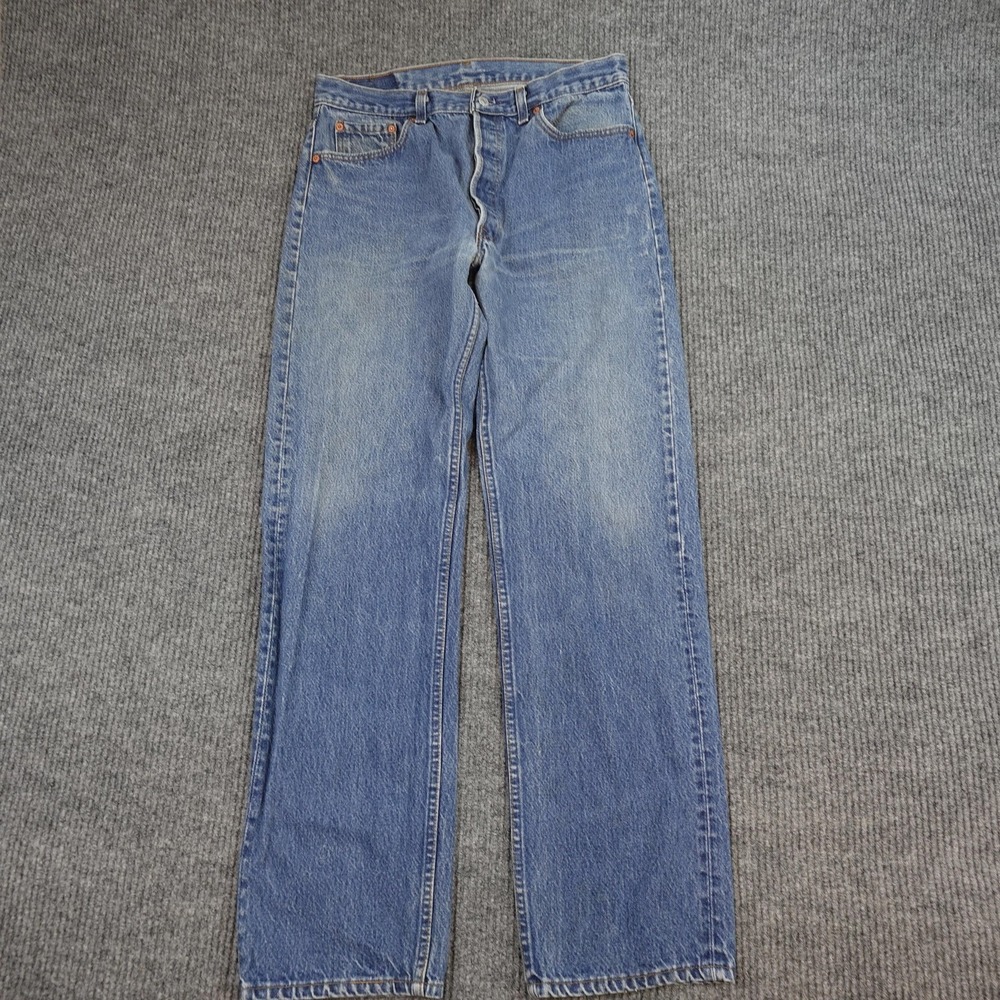 Vintage Levis 501xx Jeans Mens 36x36 (32x32) Blue USA 90s Button Straight